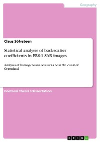 Cover Statistical analysis of backscatter coefficients in ERS-1 SAR images