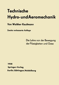 Cover Technische Hydro- und Aeromechanik