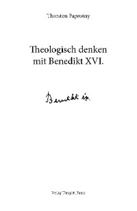 Cover Theologisch denken mit Benedikt XVI.