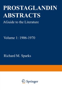 Cover Prostaglandin Abstracts