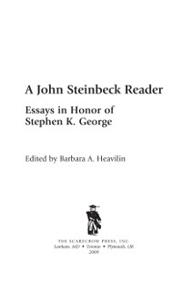 Cover John Steinbeck Reader