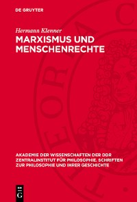 Cover Marxismus und Menschenrechte