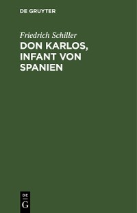Cover Don Karlos, Infant von Spanien