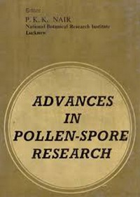 Cover Advances In Pollen-Spore Research Volume-1 (Being A Continuation Of Advances In Palynology)