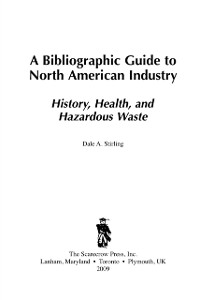 Cover Bibliographic Guide to North American Industry