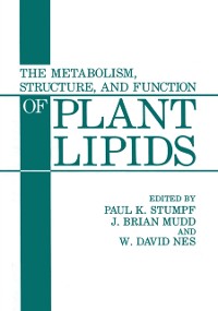 Cover Metabolism, Structure, and Function of Plant Lipids